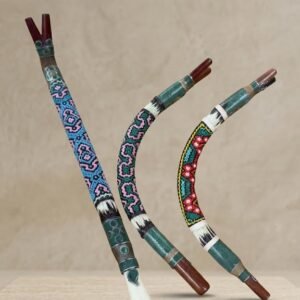 Handcrafted Large Ceremonial Double Tepi with traditional beadwork and detailed artisan finishes