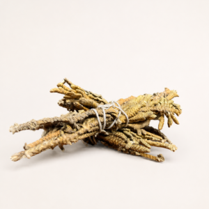 Natural sweetgrass smudge bundle made from dried aromatic grass